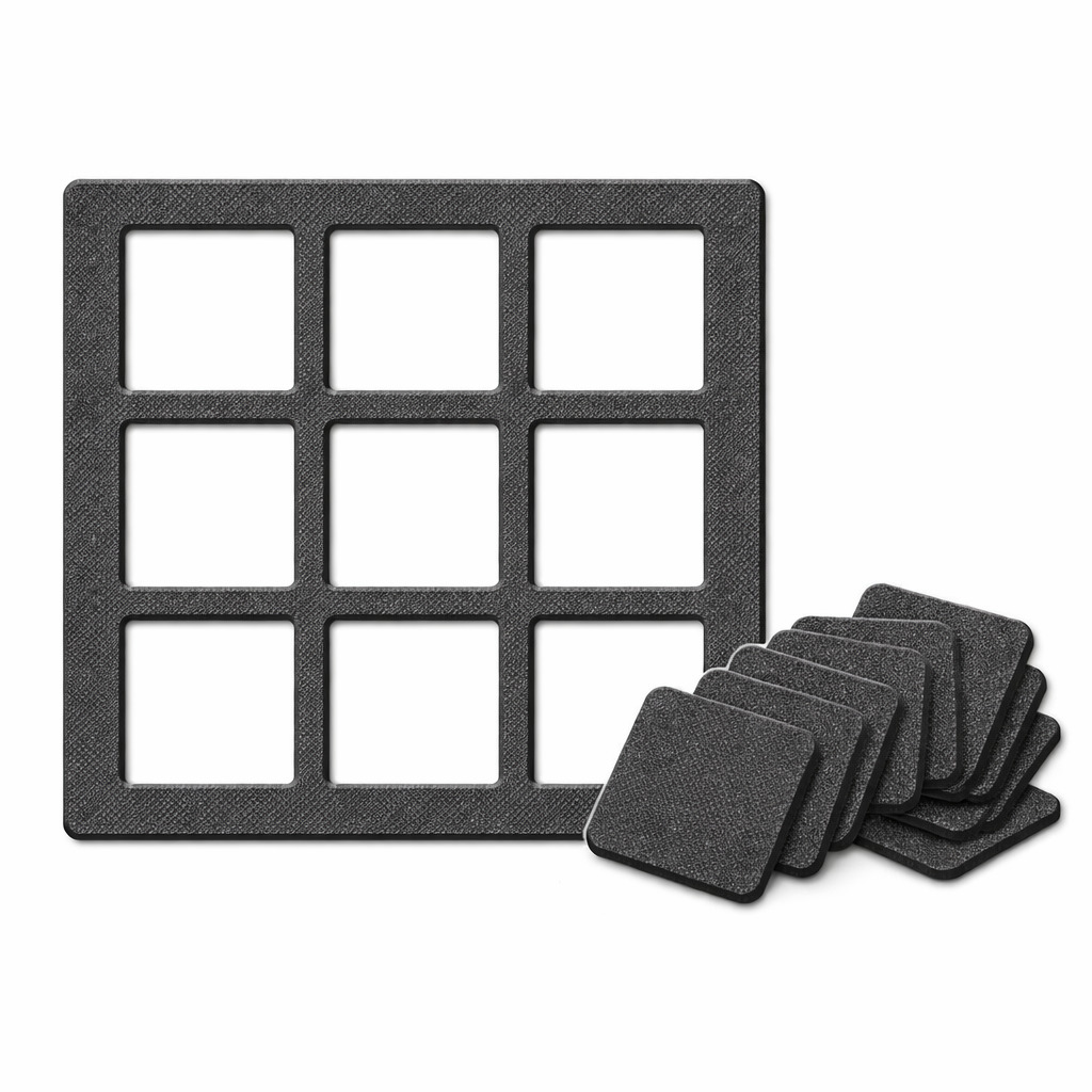 Breakaway Buffer Grid 3x3 quick-stick buffer squares with cut-to-fit frame